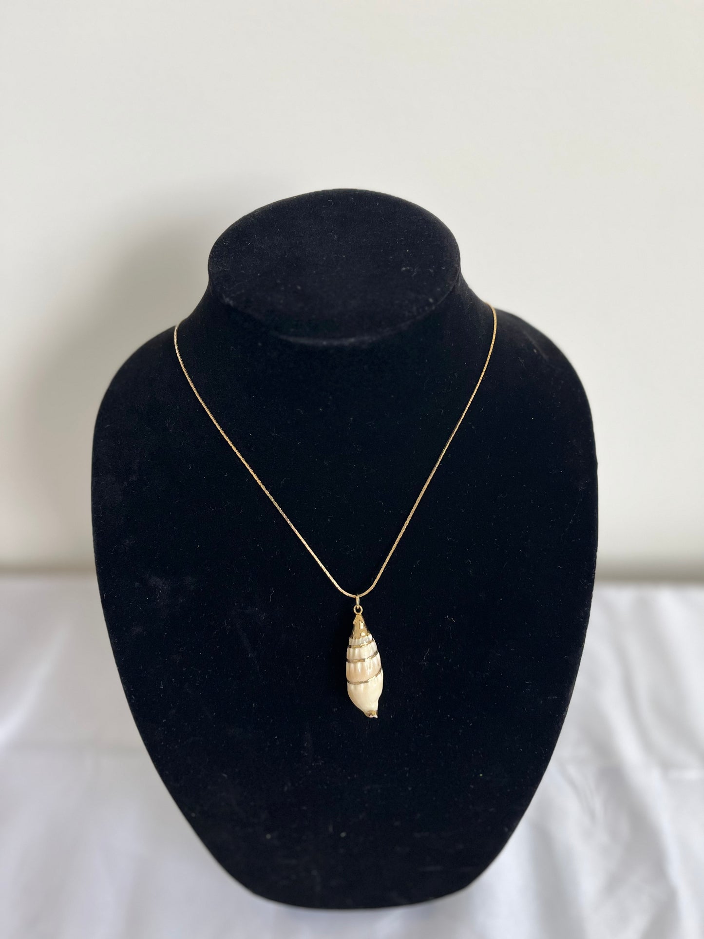 Sydney's Eye Shell Necklace
18K Gold Overlay