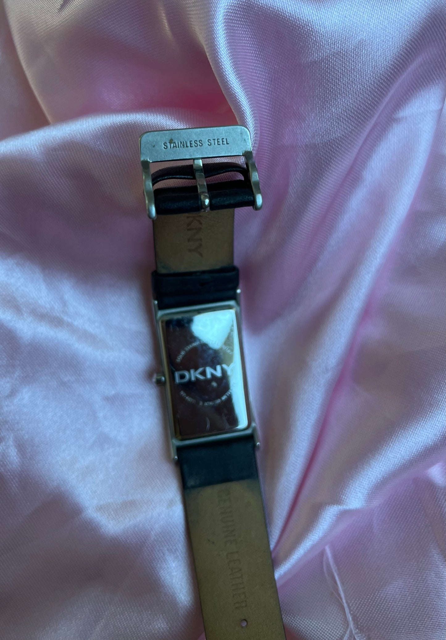 DKNY blue face tank watch for ladies