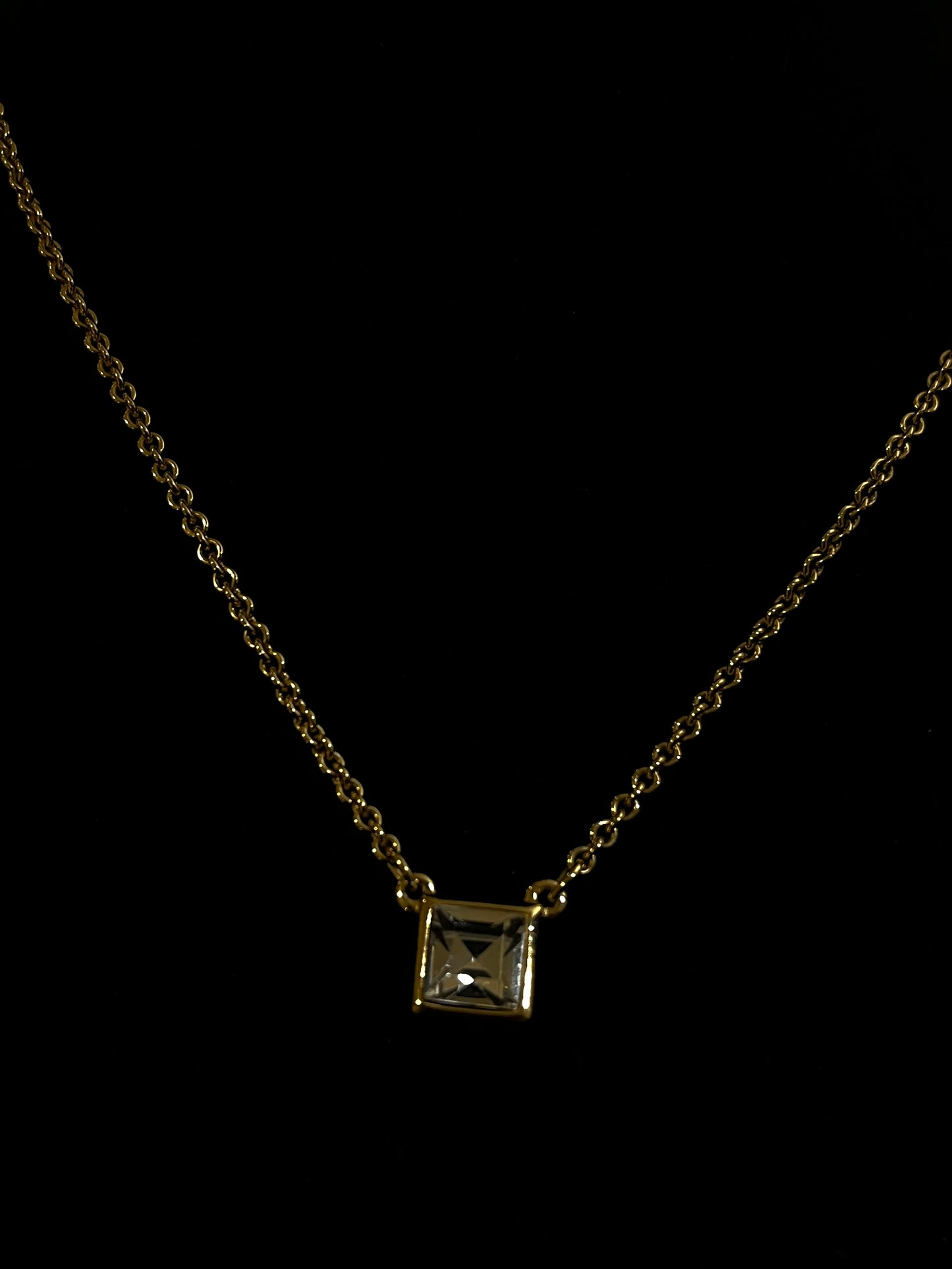 Vintage signed Trifari gold necklace